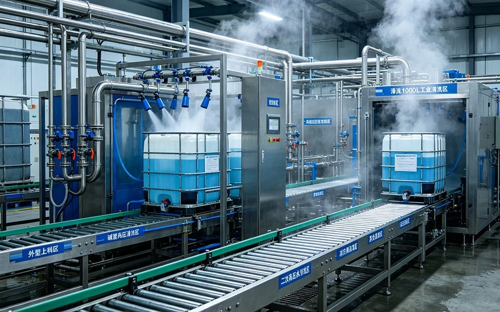 IBC tank cleaning line4 IBC tank cleaning line4